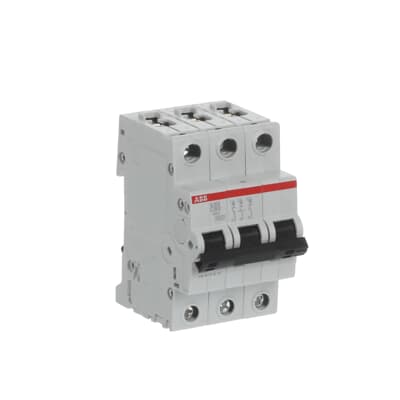 Mini Disjuntor ABB S203-C80 Tripolar 80A Curva C 6kA 2CDS253001R0804