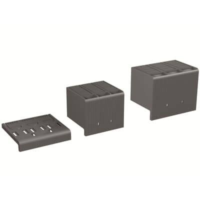 Protetor de Terminais Superior ABB XT1 3 Polos Kit 2 Peças 1SDA066664R1