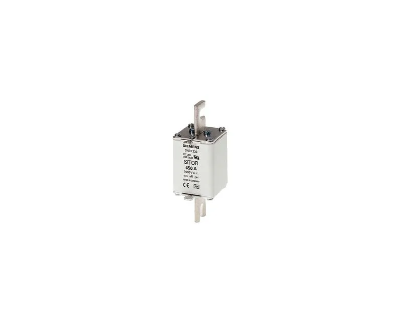 Fusível SIEMENS SITOR NH1 100A aR 1000Vca para Proteção de Semicondutores – 3NE3221